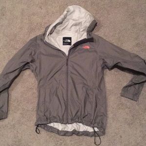 North face windbreaker -gray